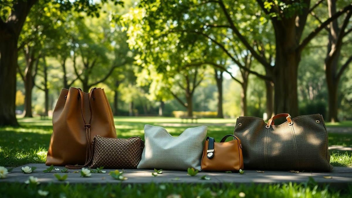 Acessórios de moda feitos de materiais reciclados