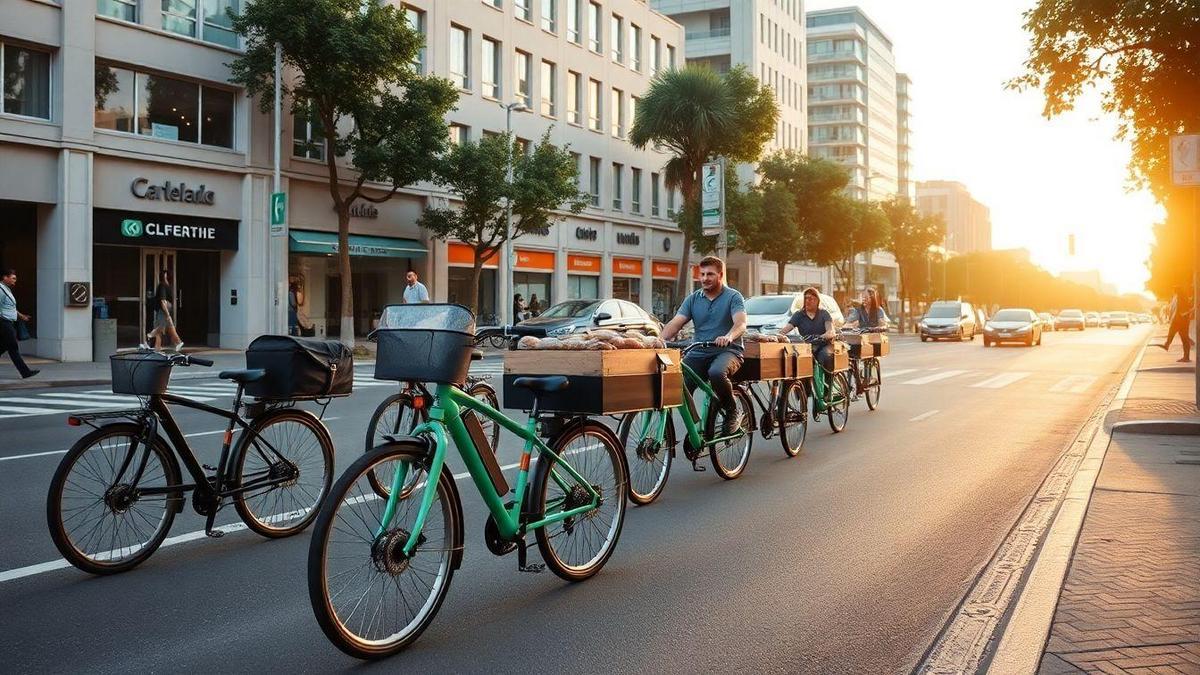 Bicicletas elétricas de carga e modelos de negócio para microentregas