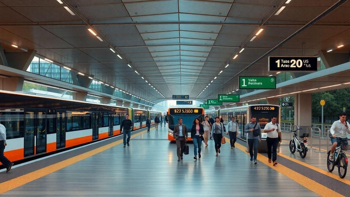 Integração multimodal para conectar transporte corporativo e público