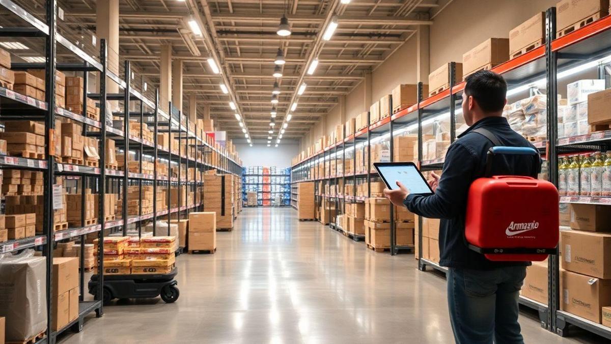 Otimização de processos em logística profunda para reduzir desperdício
