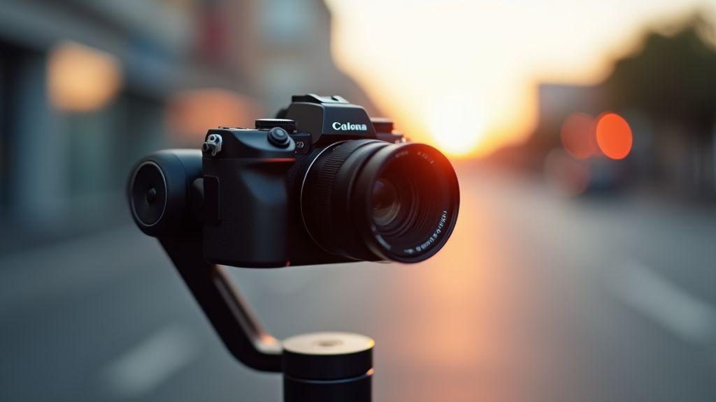 Como a estabilização em 3 eixos protege suas imagens com gimbal de estabilização avançado