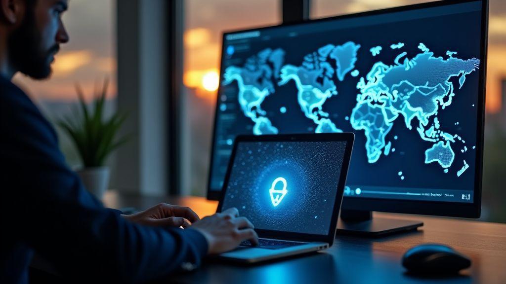 Configuração segura VPN equipes remotas para conexões criptografadas