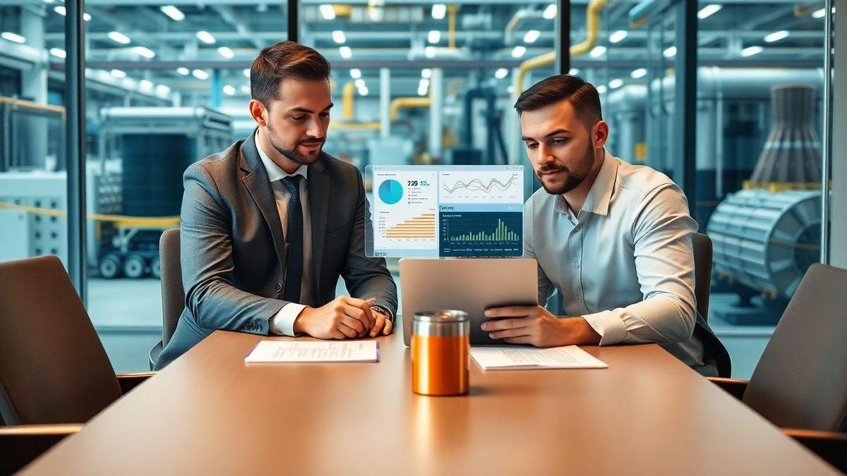 Negociar com fornecedores com apoio dos dados da automação