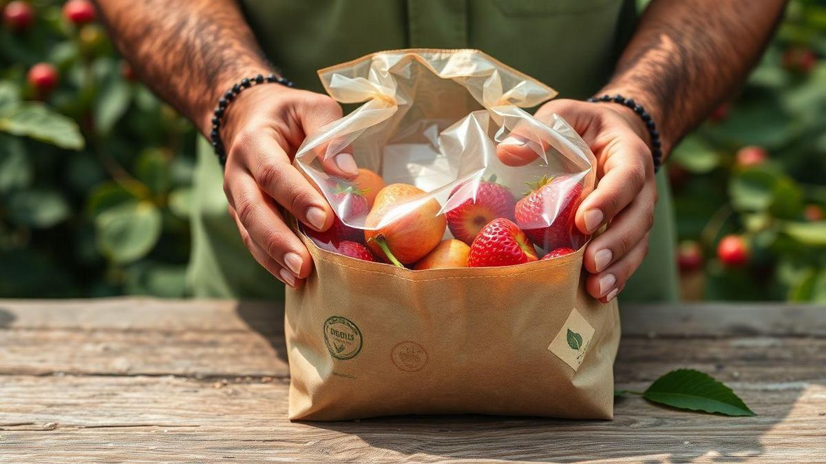 Rastreabilidade e segurança alimentar com embalagens compostáveis