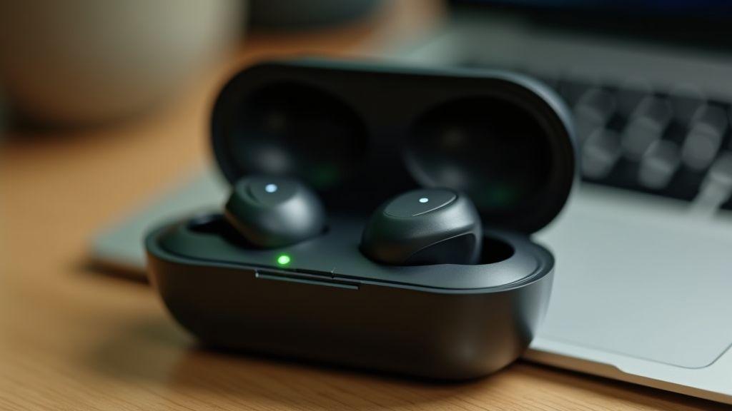 Autonomia e carregamento nos fones true wireless cancelamento adaptativo