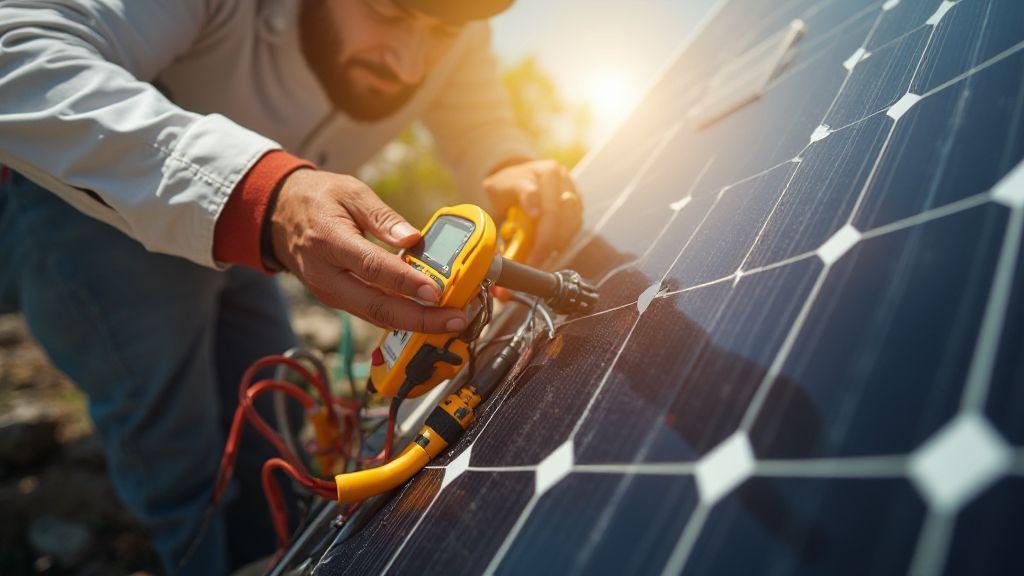 Como verificar inversores e cablagem solar passo a passo